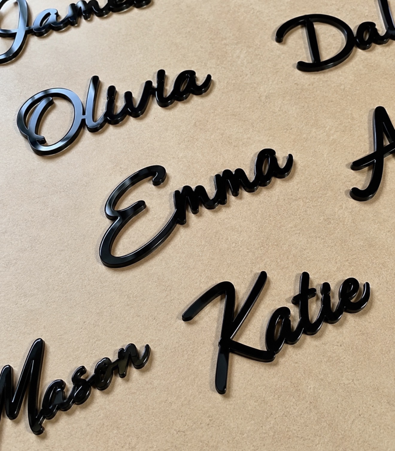 Laser-Cut Name Place Cards